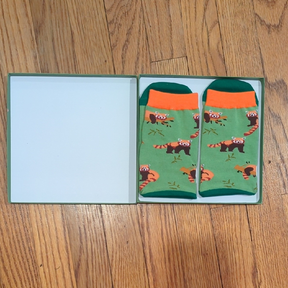Red Panda Animal Print Socks